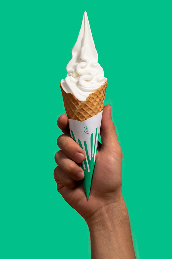 綠色系冰淇淋品牌vi設計案例賞析 