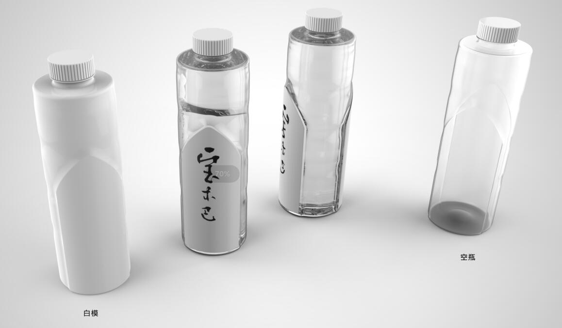 宝木巴矿泉水瓶型设计