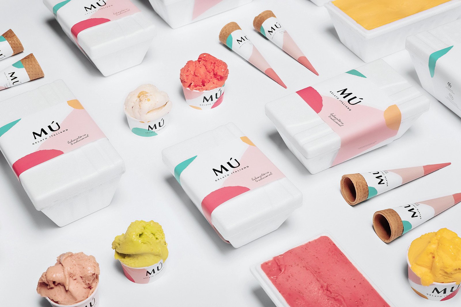 冰淇淋包装插画设计作品图集 
