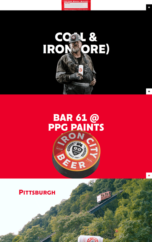 Iron City Beer啤酒网站设计