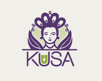 KUSA茶叶商店标志LOGO图片