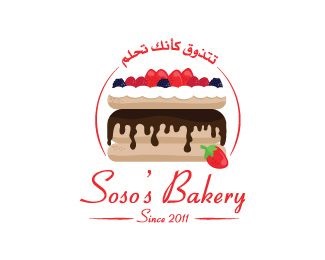 Sosos面包店标志LOGO图片