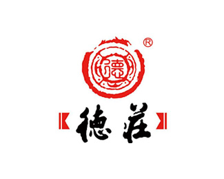 酒店餐饮-德庄标志LOGO图片