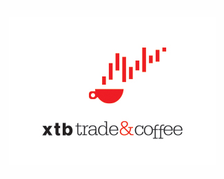 XTB贸易与咖啡标志LOGO图片