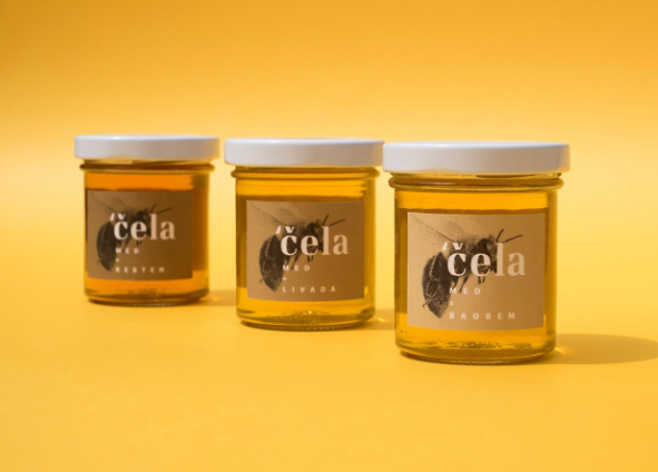 国外蜂蜜瓶型包装的设计风格 