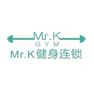 Mr.K健身品牌宣传标语：Mr.K健身，让健身变得更简单 