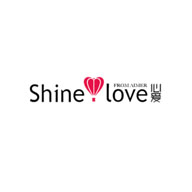 SHINELOVE心爱品牌宣传标语：shine love 心爱，为精致、时尚、高雅做代言 