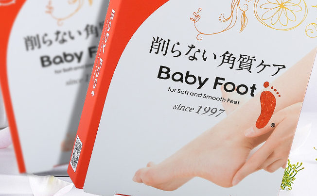 Baby Foot品牌宣传标语：专业足部护理 