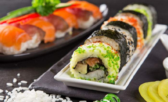 share menu鲜目录寿司品牌宣传标语：寿司新典范