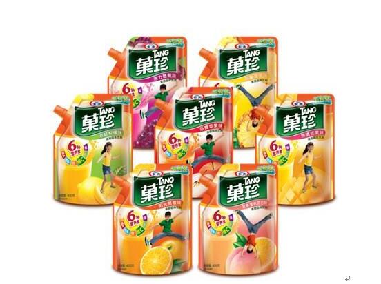 TANG菓珍品牌宣传标语：果味冲饮市场的领导者