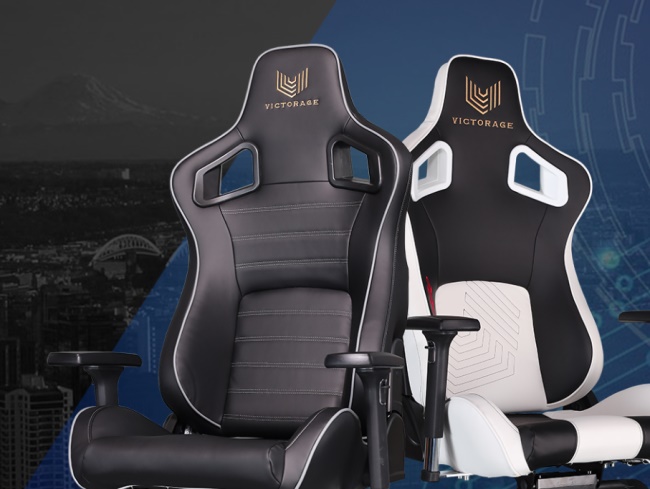 VICTORAGE维齐品牌宣传标语：为全球座椅玩家打造具有品质感、舒适感并且安全健康的新时代电竞椅