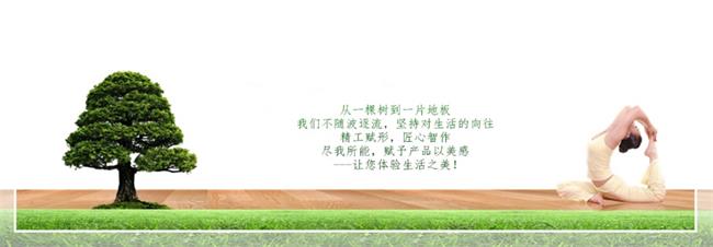 艾达木地板品牌宣传标语：源于自然，富享天成