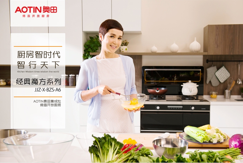 奥田AOTIN品牌宣传标语：专注厨电，从未改变！