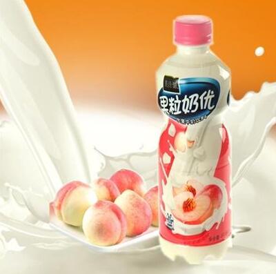 果粒奶优品牌宣传标语：营养美味多果粒