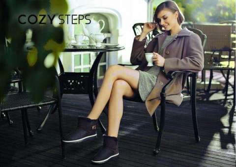 CozySteps品牌宣传标语：COZY STEPS， 我·足够精彩