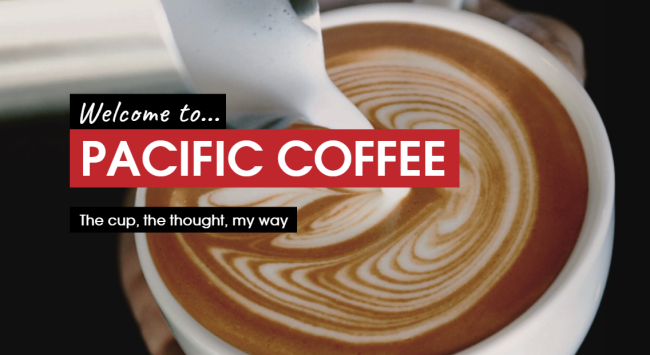 太平洋咖啡品牌宣传标语：一杯．一念．一世界