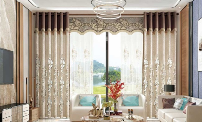 伊莎莱品牌宣传标语：提供舒适 贴心的全居窗帘