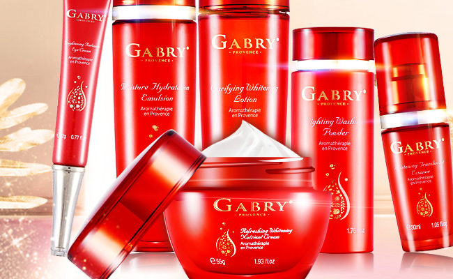 GABRY嘉柏俪品牌宣传标语：更适合中国女性肌肤