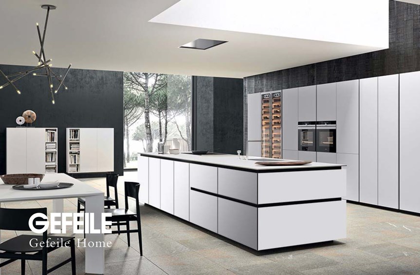 GEFEILE格斐乐品牌宣传标语：德式私享整体厨房优秀制造服务商 