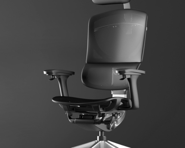 Hbada黑白调品牌宣传标语：为人们设计制造出适合自己使用习惯的舒适椅子