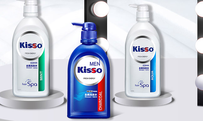 Kisso极是品牌宣传标语：扔掉含硅油洗发水 还头发健康环境