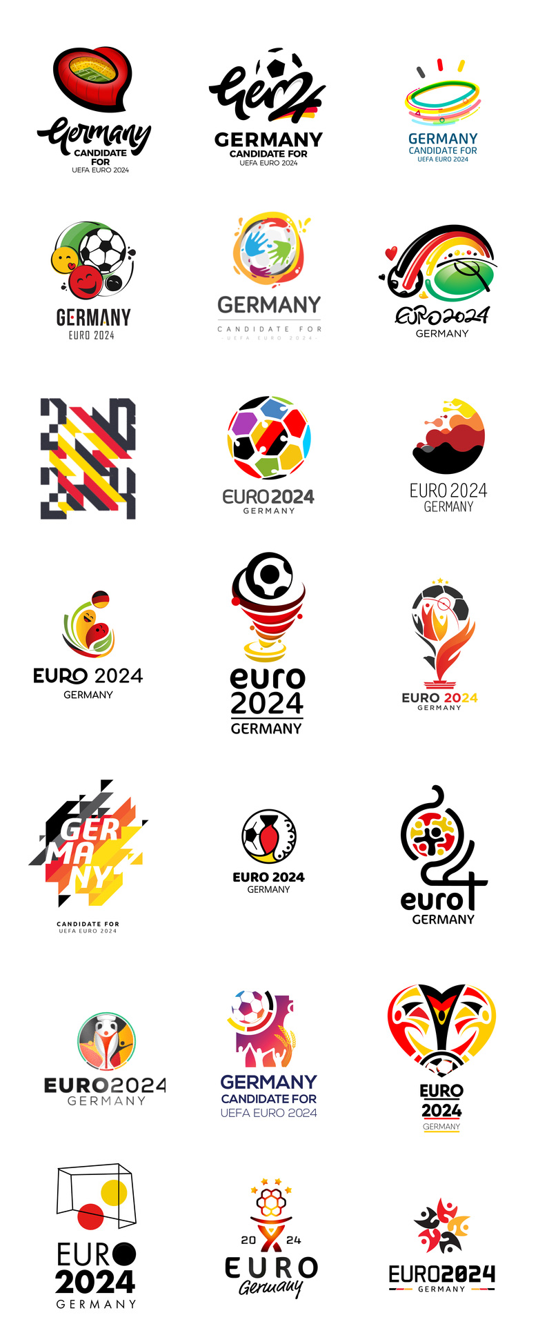 德国正式公布2024年欧洲杯的申办LOGO 