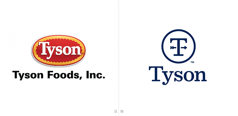 跨国食品公司泰森食品更换新logo