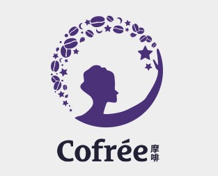 魔啡COFREE咖啡品牌logo设计理念