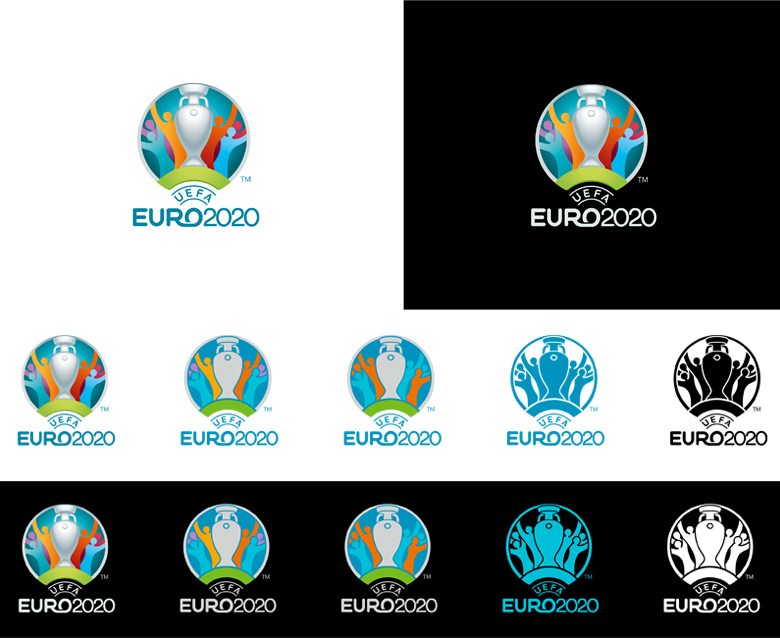 欧洲足联公布2020年欧洲杯LOGO 