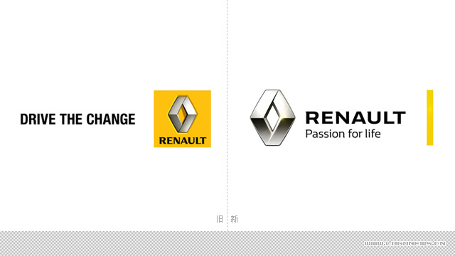 雷诺汽车采用全新的品牌形象及口号