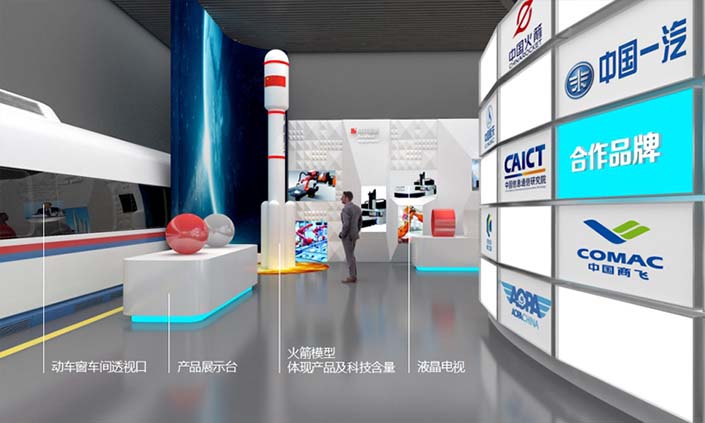 展厅设计的中国青年志愿者行动概况