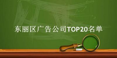 东丽区广告公司TOP20名单 