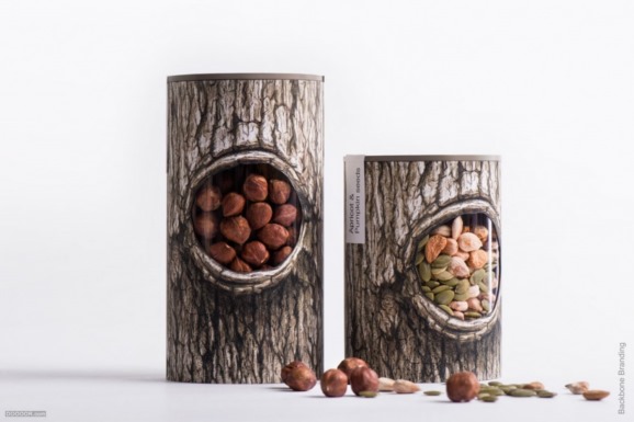 PCHAK创意树干坚果果敢系列包装设计案例赏析