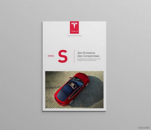 TESLA特斯拉汽車模型概念信息畫冊設計案例賞析