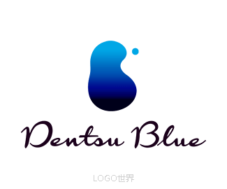 日本电通新子公司电通BLUE标志logo