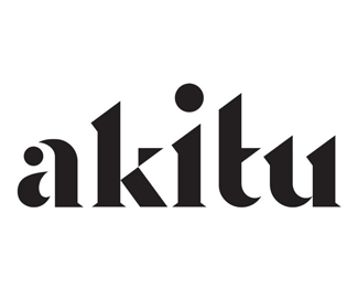 葡萄酒品牌akitu形象logo