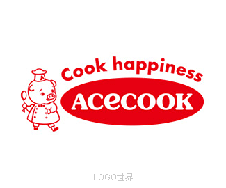 日本老牌方便面Acecook新标志logo