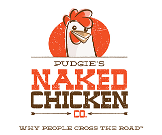 快餐品牌Naked Chicken标志logo