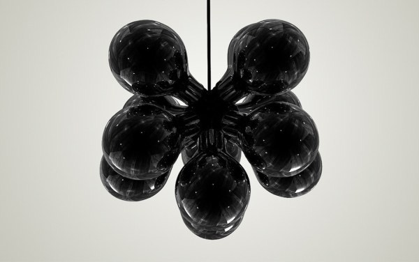 黑色吊燈-black light工業設計作品賞析