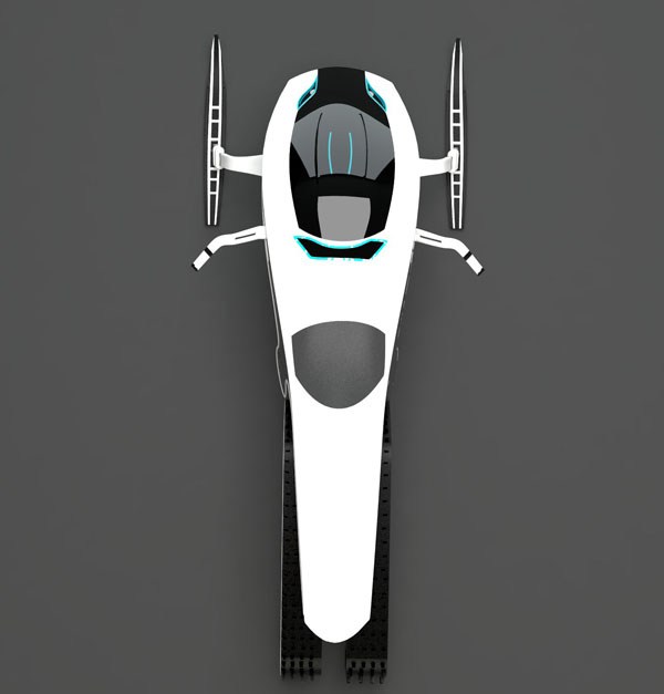 高科技燃料电池动力系统的雪橇摩托车设计工业设计作品赏析
