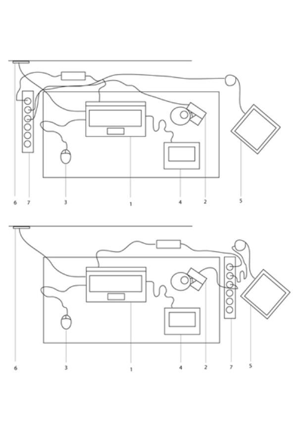 電腦桌設計-雕刻隱藏電線工業設計作品賞析
