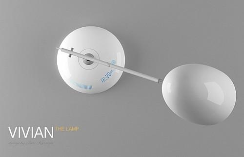 VIVIAN 觸摸屏臺燈工業設計作品賞析