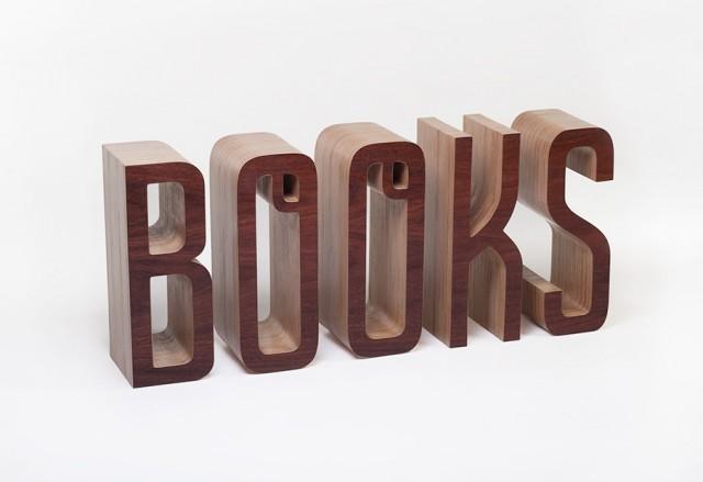 ＂BOOKS＂字形書架工業設計作品賞析