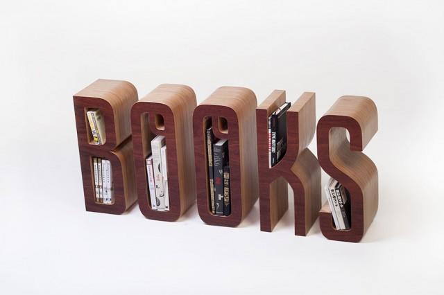 ＂BOOKS＂字形書架工業設計作品賞析