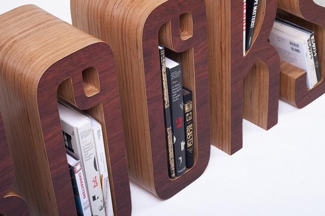＂BOOKS＂字形書架工業設計作品賞析