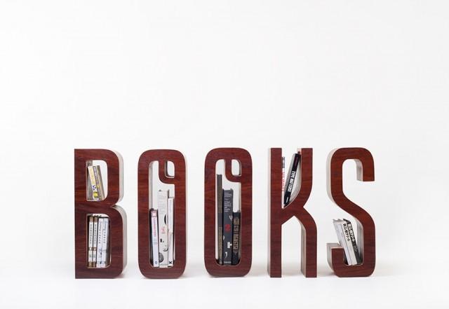 ＂BOOKS＂字形書架工業設計作品賞析