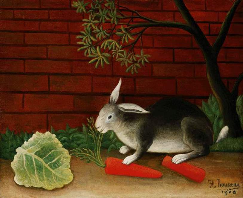 《兔子》-亨利·卢梭创作