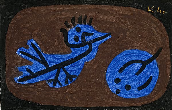 《藍色-鳥-南瓜》作品賞析