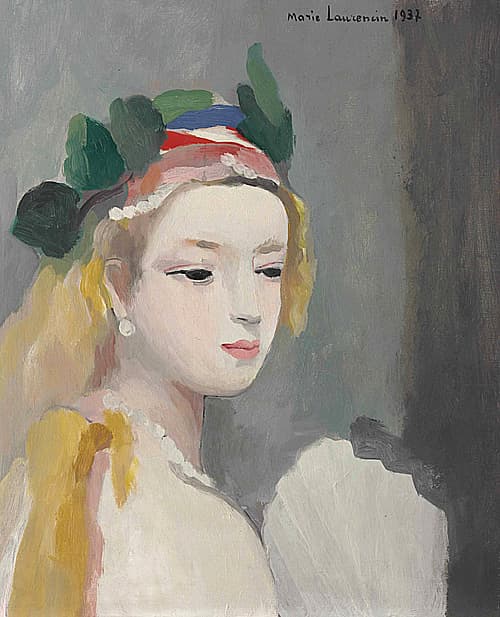 《持扇女子》作品賞析