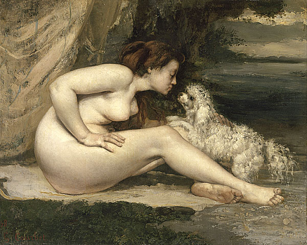 《裸女与狗》作品赏析
